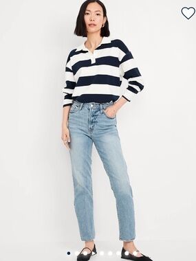 Old Navy OG Straight Ankle High Rise Women’s Jeans- Light Blue